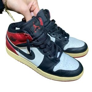 Vintage Nike Jordan 1 Black Toe Sz 6.5y